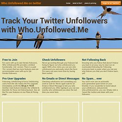 Twitter Unfollower Tracker