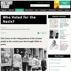 Who Voted for the Nazis?