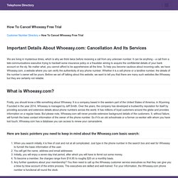 Whoeasy.com Phone Number, Cancellation, APP Login