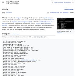 Whois - wikipédia