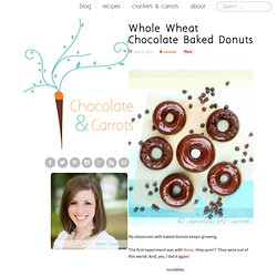 Whole Wheat Chocolate Baked Donuts