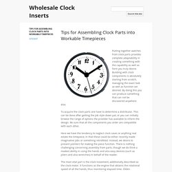 Wholesale Clock Inserts