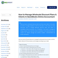 How to Manage Wholesale Discount Plan, Clients In QuickBooks