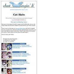 Just Wingin' It - Angel, Celtic, Pagan Wiccan Wholesale Retail Jewelry Catalog Cat Hats Page