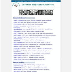 Wholesome Words Christian Biography Resources