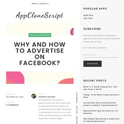 Why and how to advertise on Facebook?