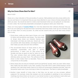 Why Are Dress Shoes Best For Men?
