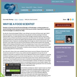 Why be a food scientist