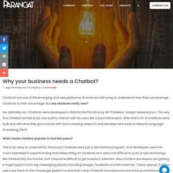 Why your business needs a Chatbot?