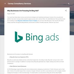 Why Businesses Are Focusing On Bing Ads?