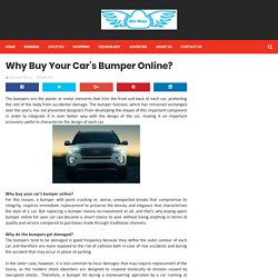 Why Buy Your Car’s Bumper Online? - Air Max
