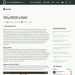 Why BYOD is BAD