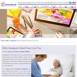 Why Caregivers Need Your Care Too