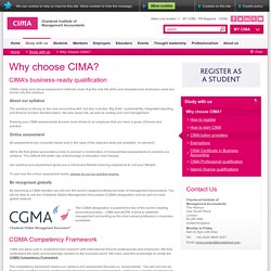 Why choose CIMA?