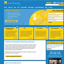 SEO, Search Engine Optimisation & Website Optimization - Just Search