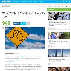 Why Content Curation Is Here to Stay