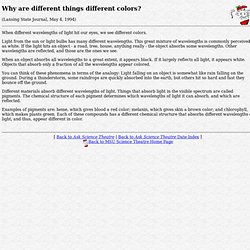 5/4/94 - Why are different things different colors?