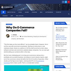 Why Do E-Commerce Companies Fail?