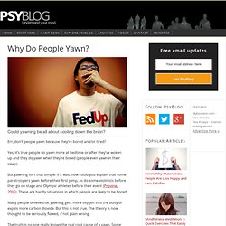 Why Do People Yawn?