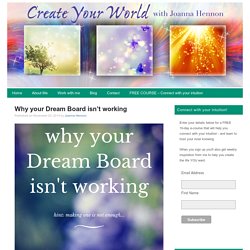Why your Dream Board isn't working