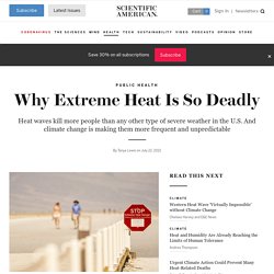 Why Extreme Heat Is So Deadly