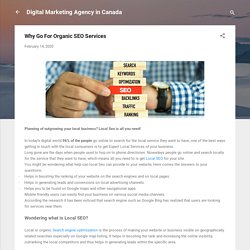 Why Go For Organic SEO Services.