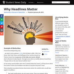 Why Headlines Matter