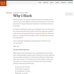 Why I Slack