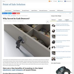 Why Invest In Cash Drawers?