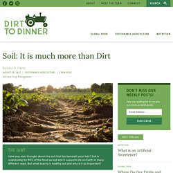 Why is healthy soil important?