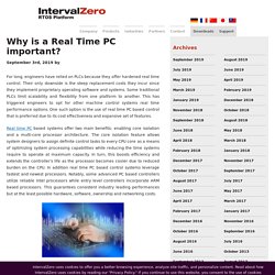 Why is a Real Time PC important?