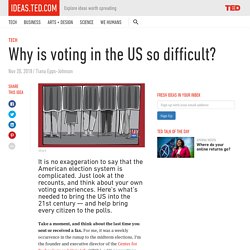 Why is voting in the US so difficult?