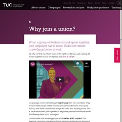 Why join a union?