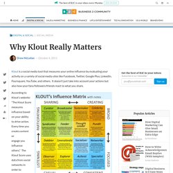 Why Klout Really Matters