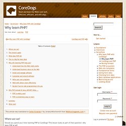 Why learn PHP?