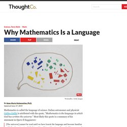 Why Mathematics Is a Language