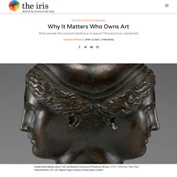 Why It Matters Who Owns Art