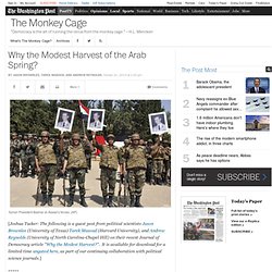 Why the Modest Harvest of the Arab Spring?