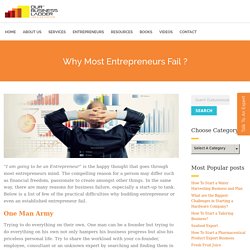 Why Most Entrepreneurs Fail?