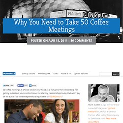 Why You Need to Take 50 Coffee Meetings