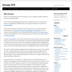 Why Occupy?