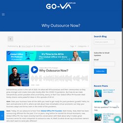Why Outsource Now?