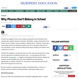 Why Phones Don't Belong in School