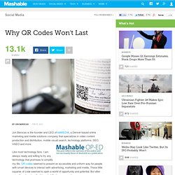 Why QR Codes Won't Last