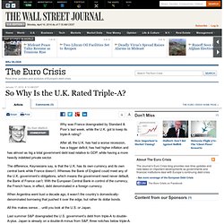 So Why Is the U.K. Rated Triple-A? - The Euro Crisis