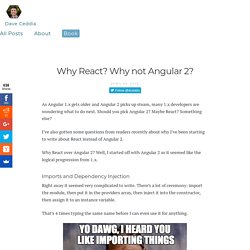 Why React? Why not Angular 2? – Angularity