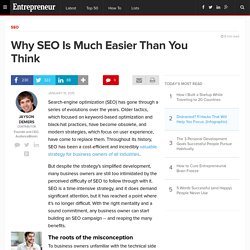 Why SEO Is Much Easier Than You Think