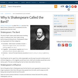 Why Is Shakespeare Called the Bard?