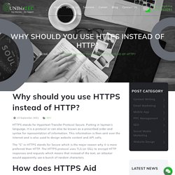 Why should you use HTTPS instead of HTTP?