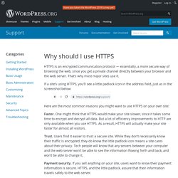 Why should I use HTTPS
